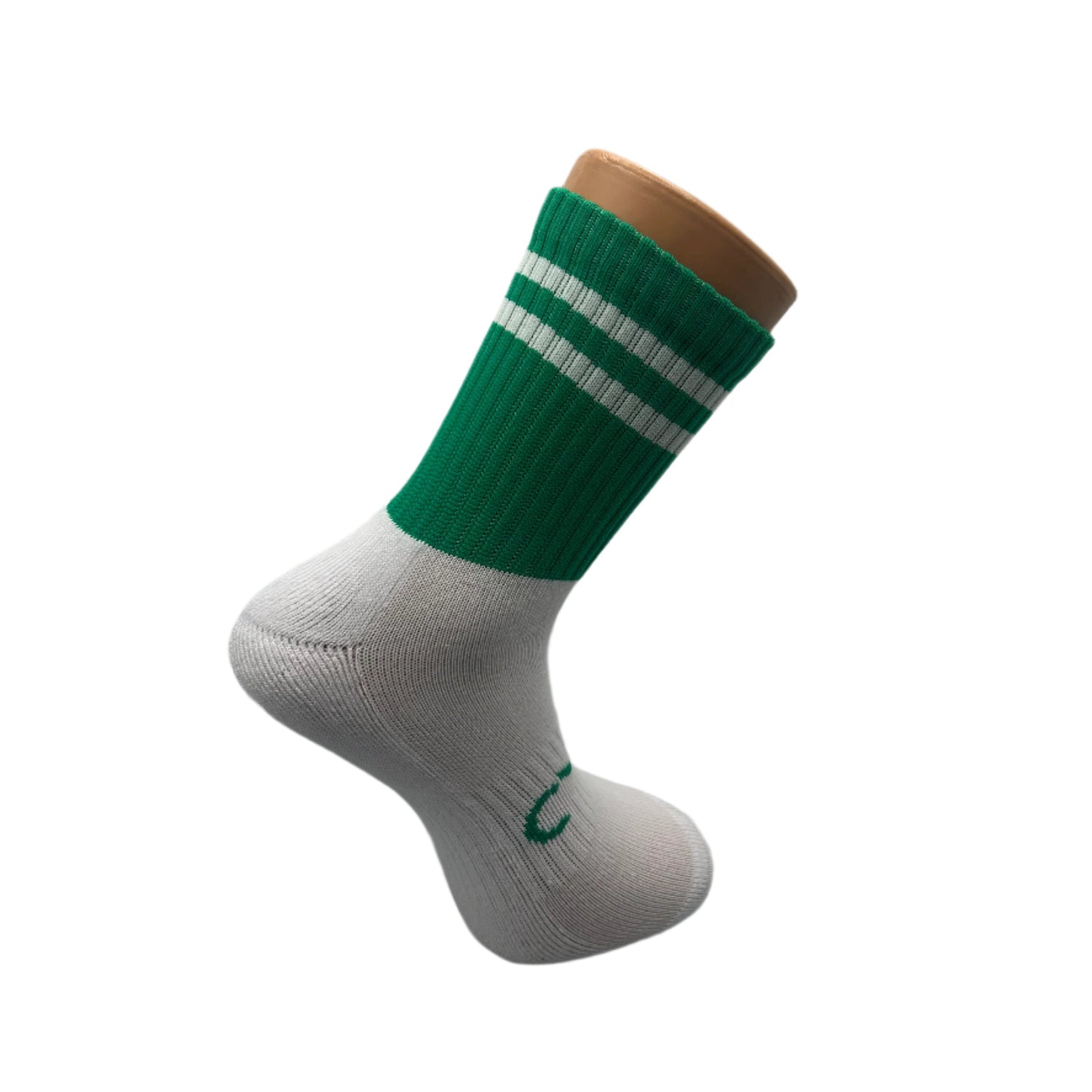 CMAC Midi Sock Green/White