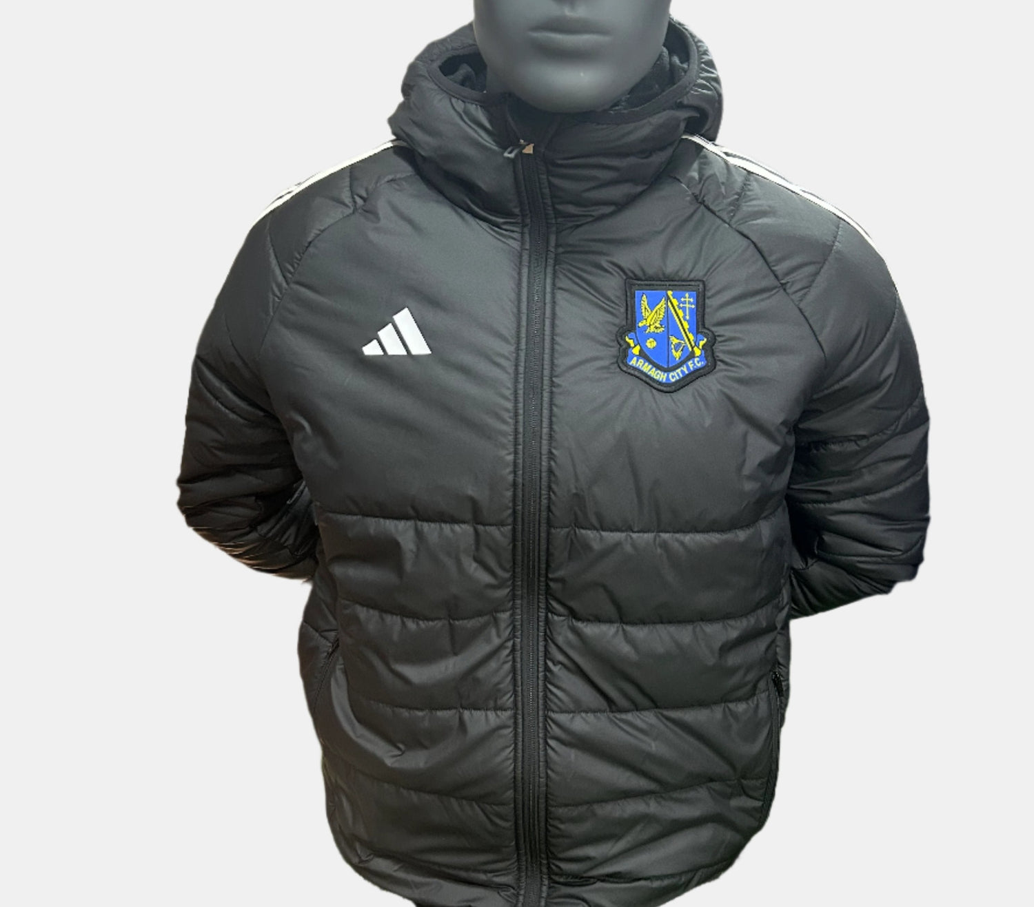 Armagh City FC Adidas Winter Jacket Tiro 24 A Black