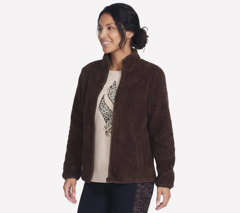 Skechers Skech-Sherpa Jacket Women's - Coffee