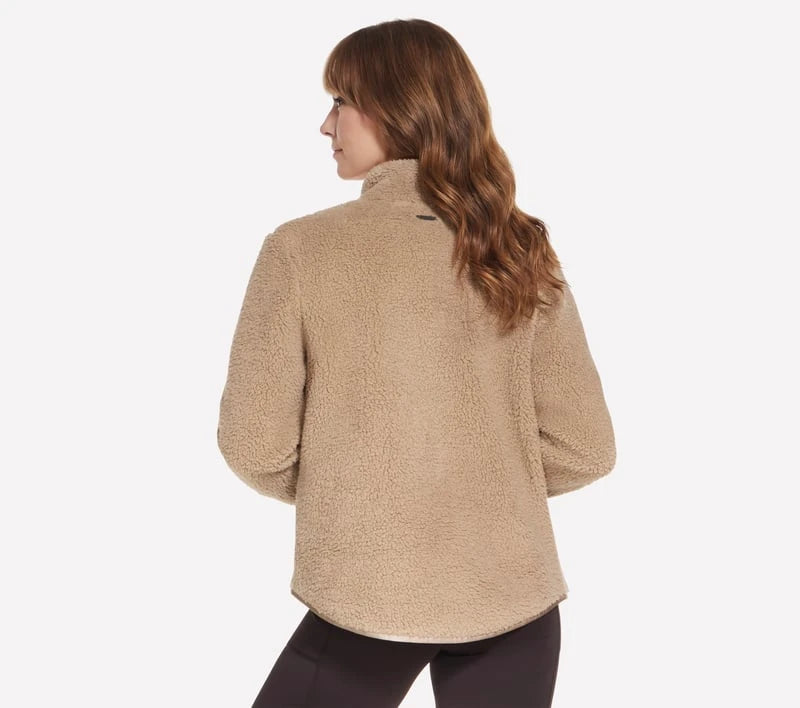 Skechers Skech-Sherpa Jacket Women's - Taupe / Brown