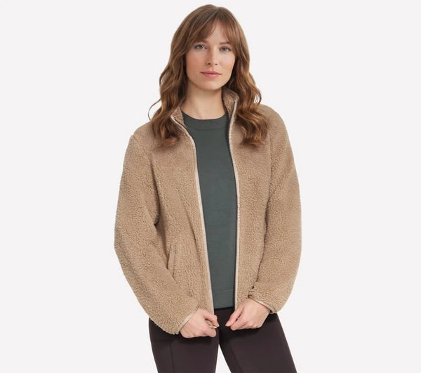 Skechers Skech-Sherpa Jacket Women's - Taupe / Brown