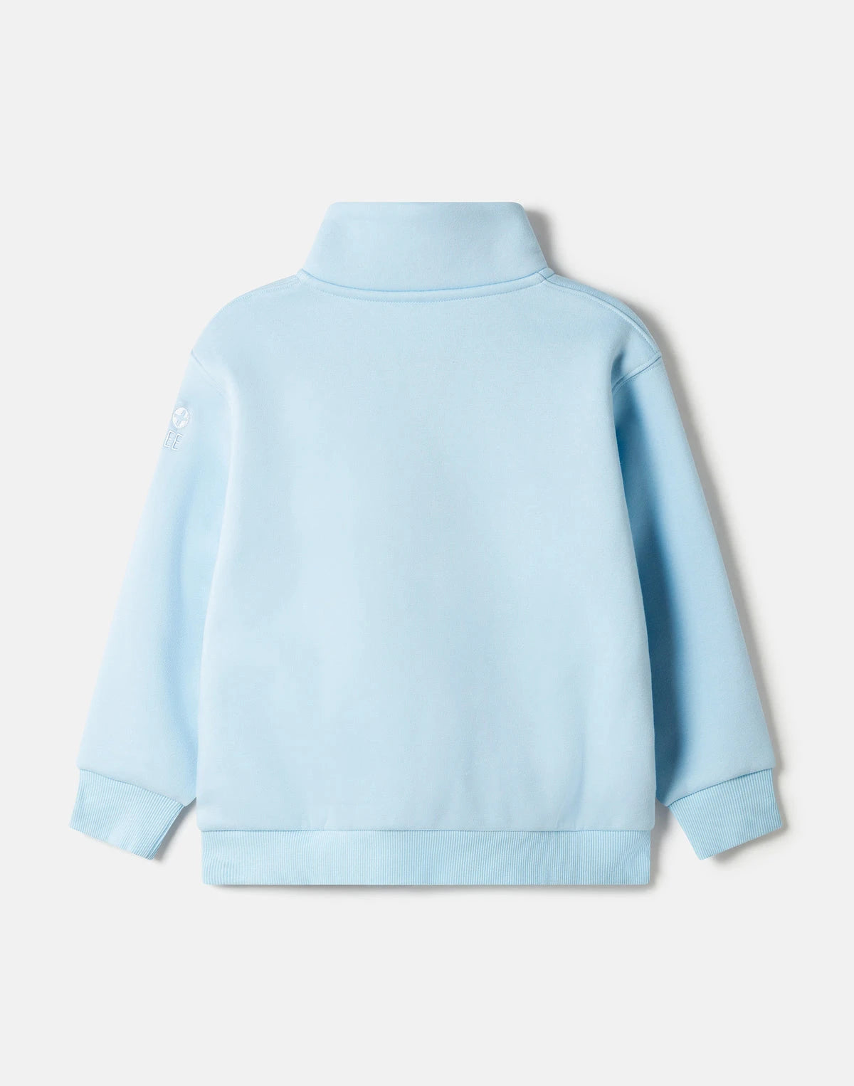 Gym+Coffee Kids Snap Collar Sierra Sweatshirt in Glacial Blue