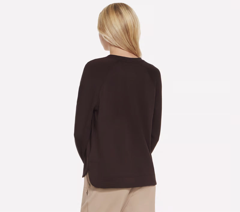 Skechers Cozy Luxe Crewneck Jumper W Brown