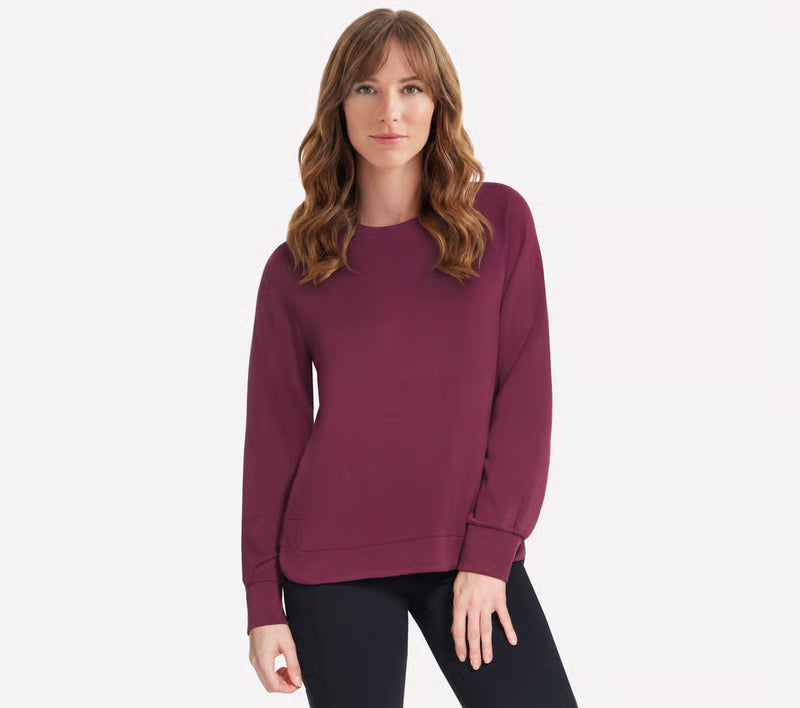 Skechers Cozy Luxe Crewneck Jumper W Burgundy/Pink