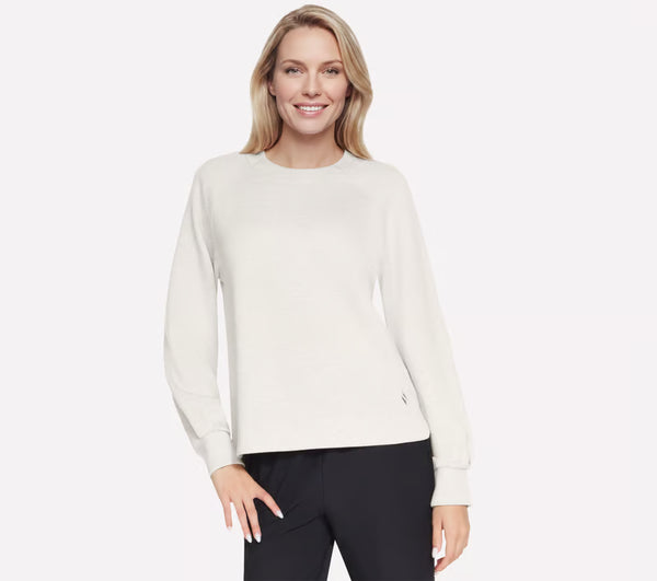 Skechers Cozy Luxe Crewneck Jumper W Off White/Mauve