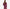 Skechers Luxe 1/4 Zip Burgundy / Pink