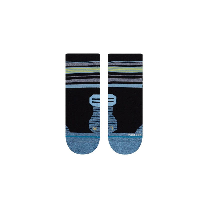 Stance Black Sheep Qtr Sock Blk/Blu