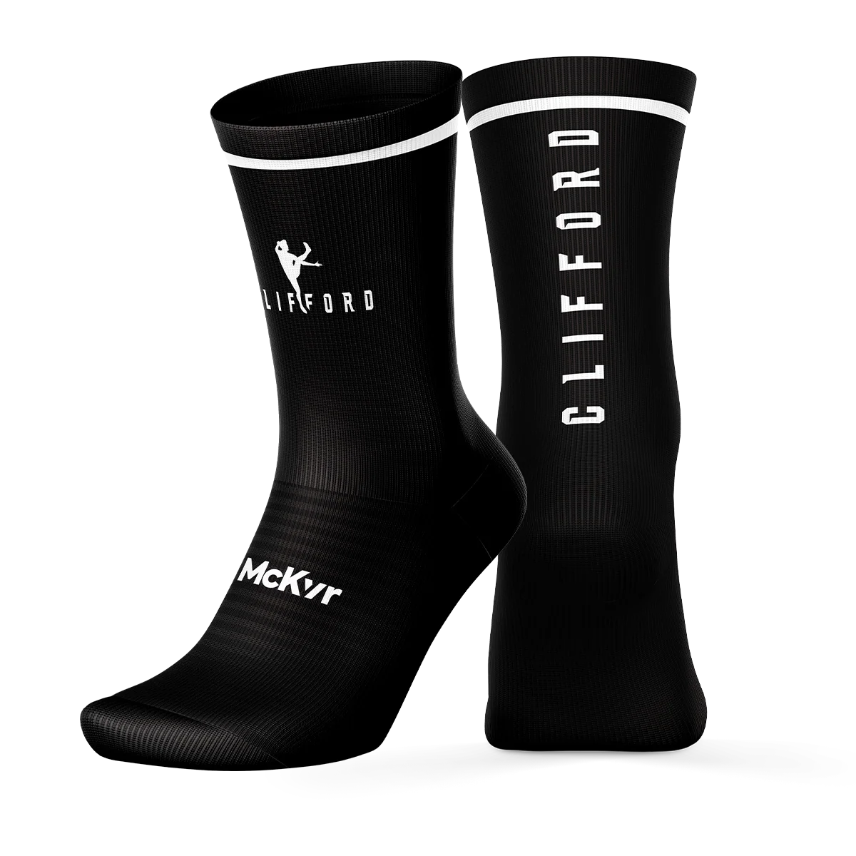 Clifford Range Mid Sock Blk/Wht