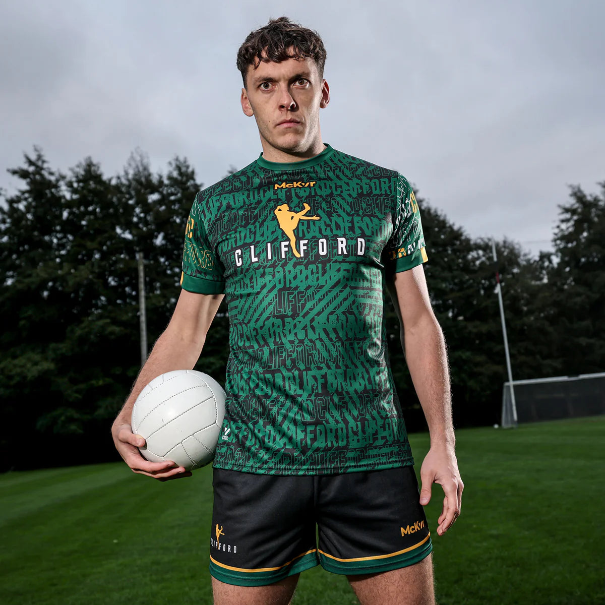 Clifford Range Jersey Kids Grn/Blk/Amb