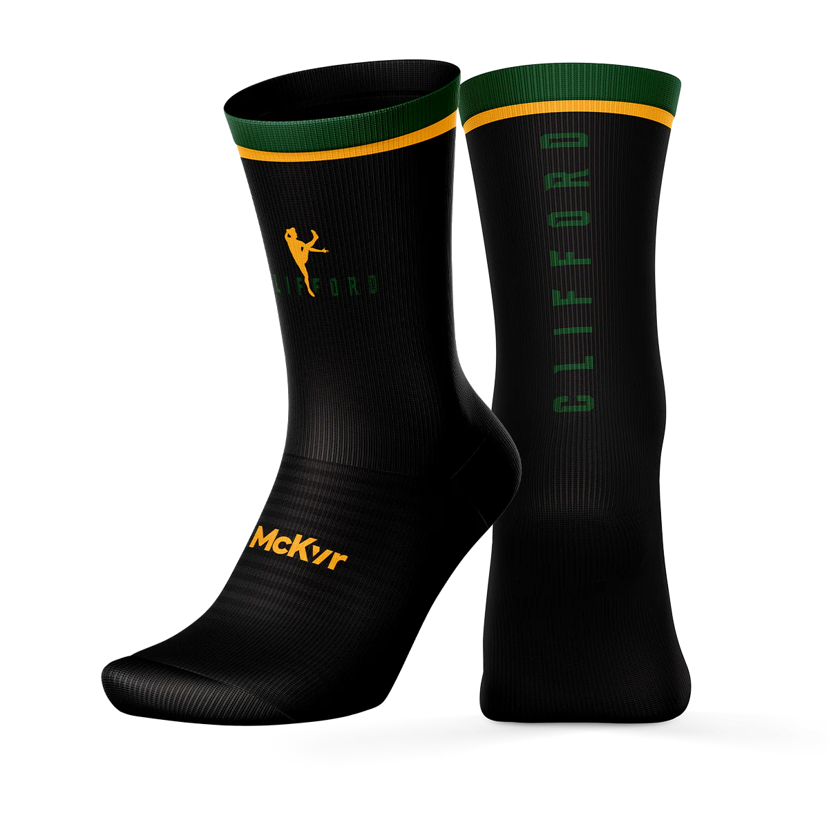 Clifford Range Mid Sock Blk/Grn/Amb