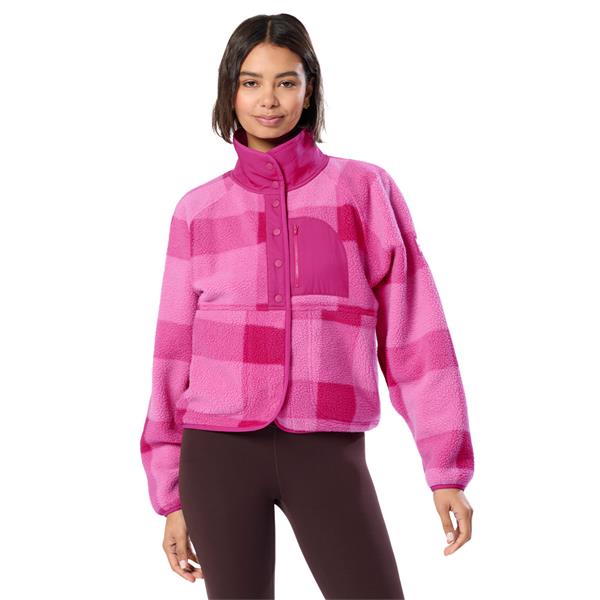 Gym+Coffee Horizon Layer Up Jacket W Sunrise Pink Print