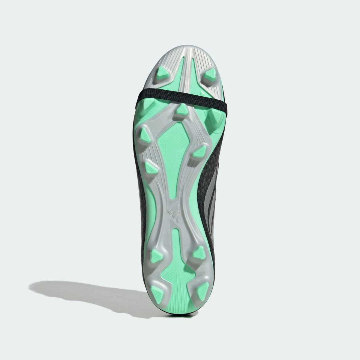 Adidas PREDATOR CLUB Fold-Over Tongue Firm Ground/ Multi Ground Football Boots - Core Black / Silver Metallic / Pulse Mint