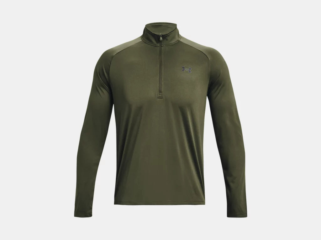 UA Tech™ ½ Zip Long Sleeve M Marine OD Green