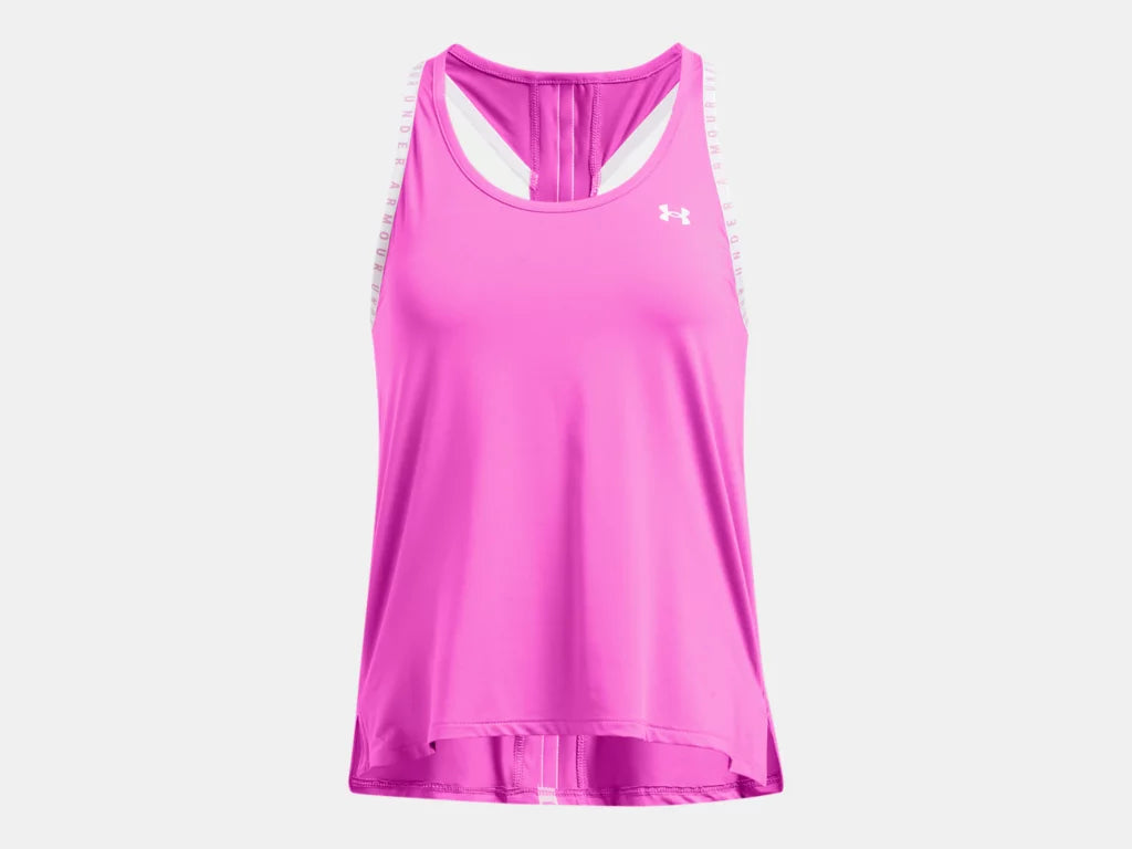 UA Knockout Tank W Vivid Magenta