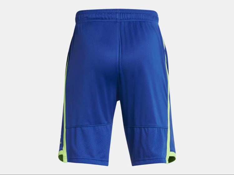 UA Stunt 3.0 Shorts Y Tech Blue / Morph Green