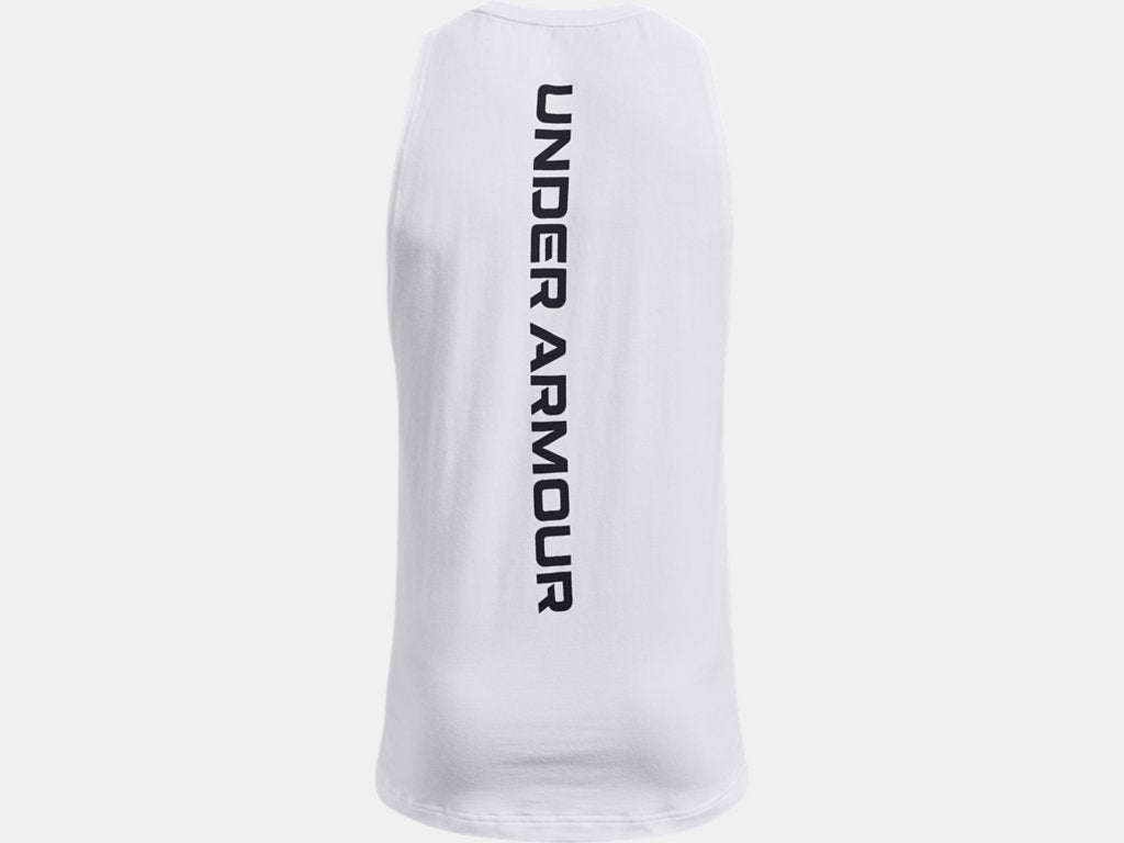 UA Baseline Zone Cotton Tank M White