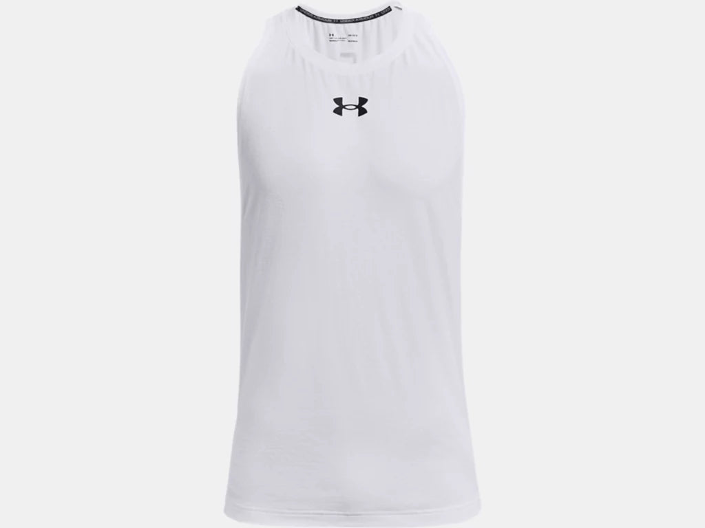 UA Baseline Zone Cotton Tank M White