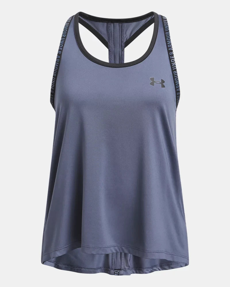 UA Knockout Tank Girls' Dark Grey / Black