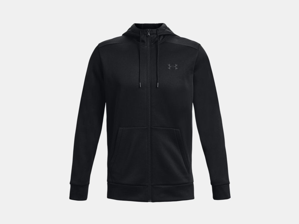 UA Armour Fleece® Full-Zip Hoodie M Black