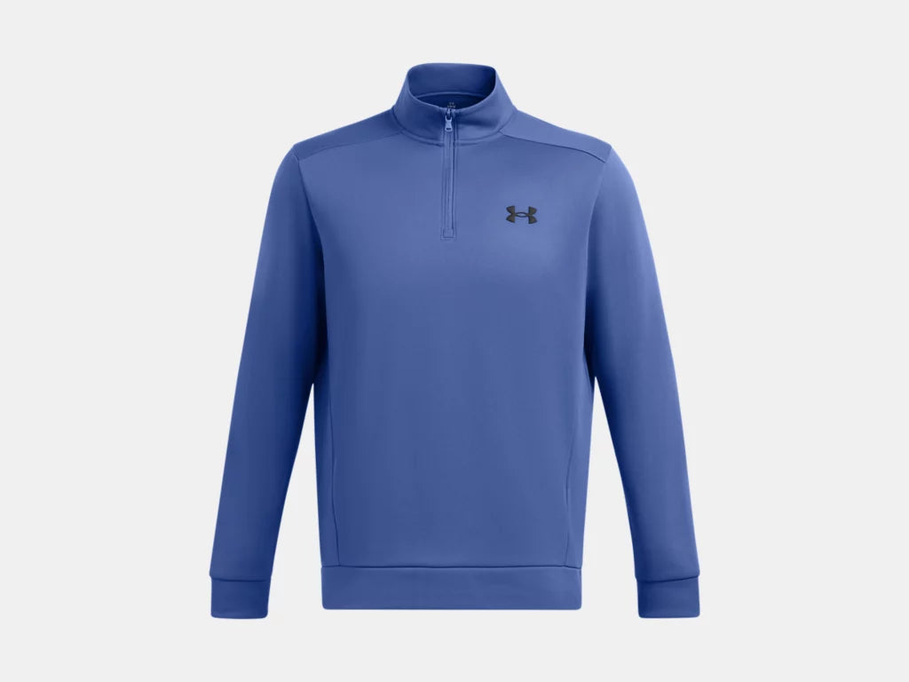 UA FLEECE 1/4 ZIP M Tech Blue