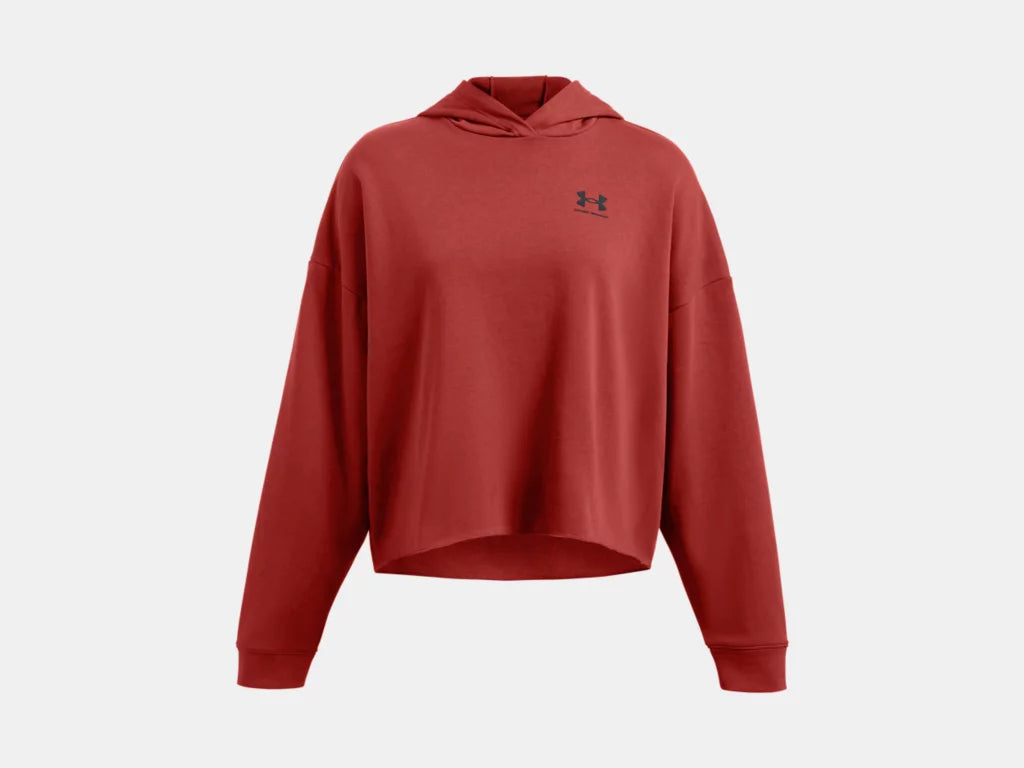 UA Rival Terry OS Hoodie W Earthen Orange