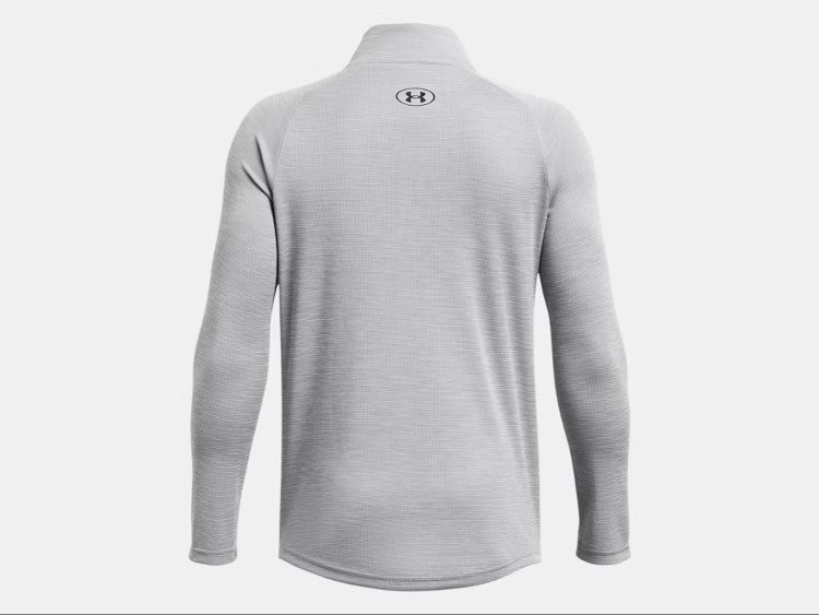 UA Tech Textured 1/2 Zip Y Mod Gray/Black