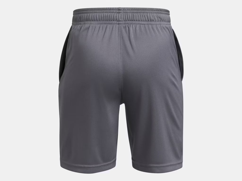 UA Tech Logo Shorts Boys Castlerock/White