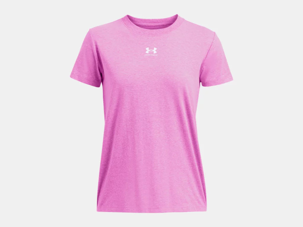 UA Rival Core T-Shirt W Vivid Magenta