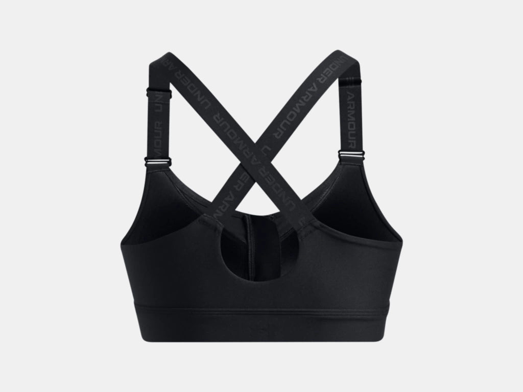 UA Infinity High Zip 2.0 Bra Black