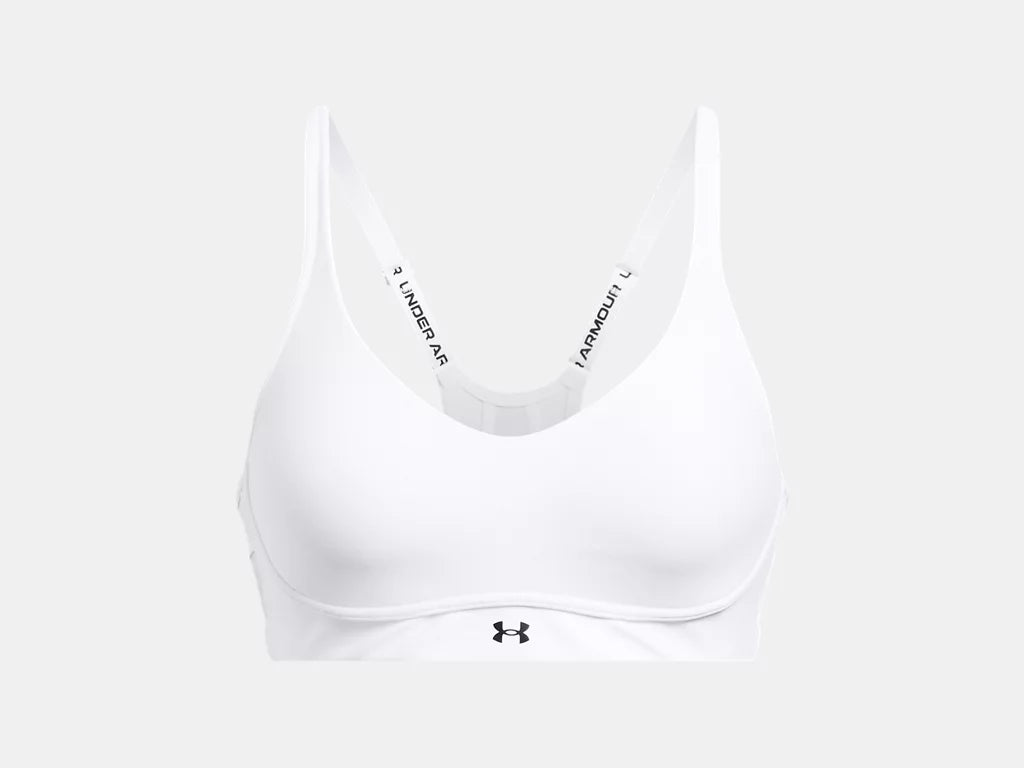 UA Infinity 2.0 Low Sports Bra W White