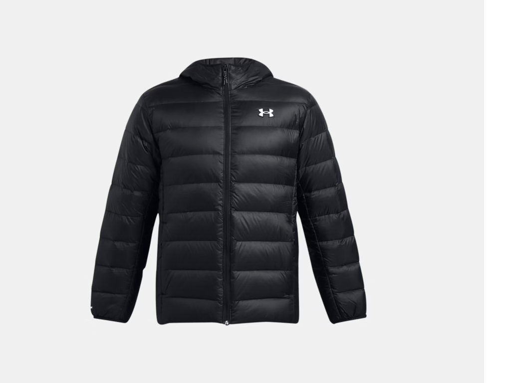 UA Legend Down Hooded Jacket M Black/White