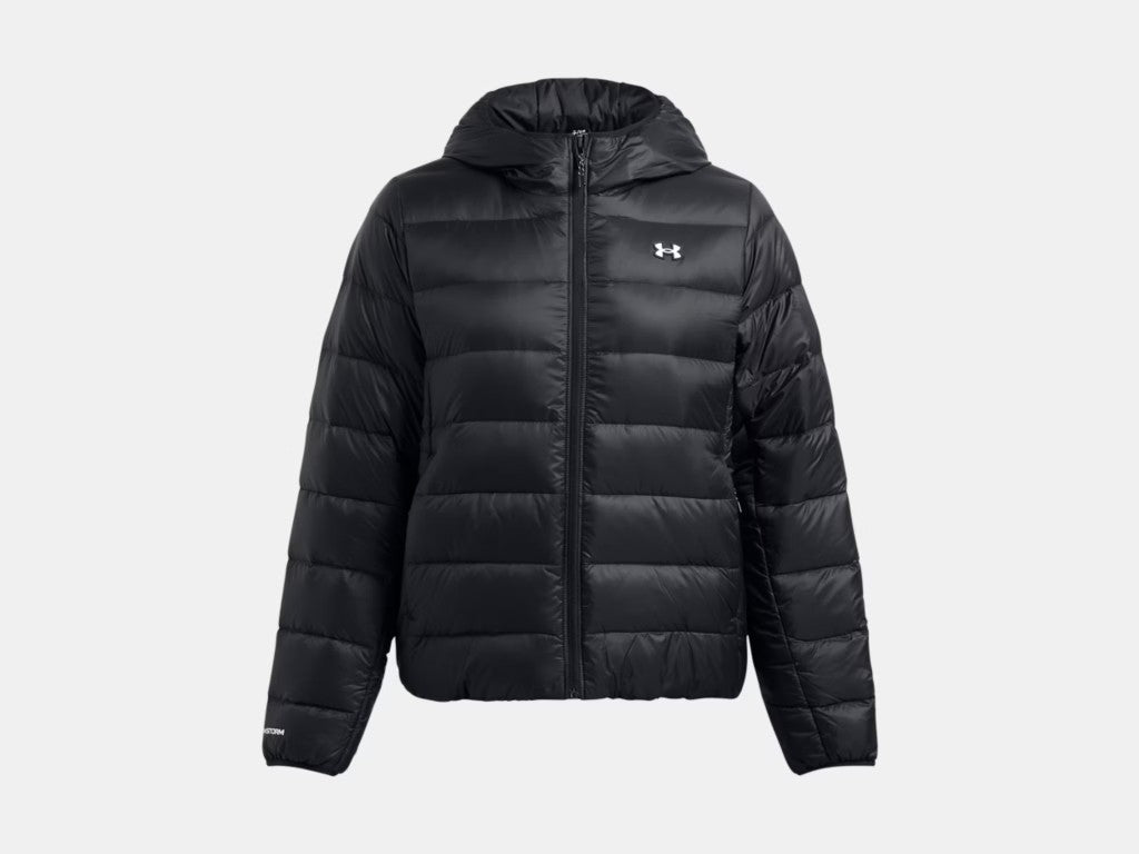 UA Down Hooded Jacket W Black/White