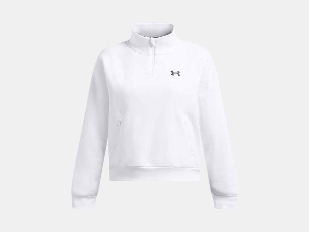 UA Armour Fleece Pro W QZ White