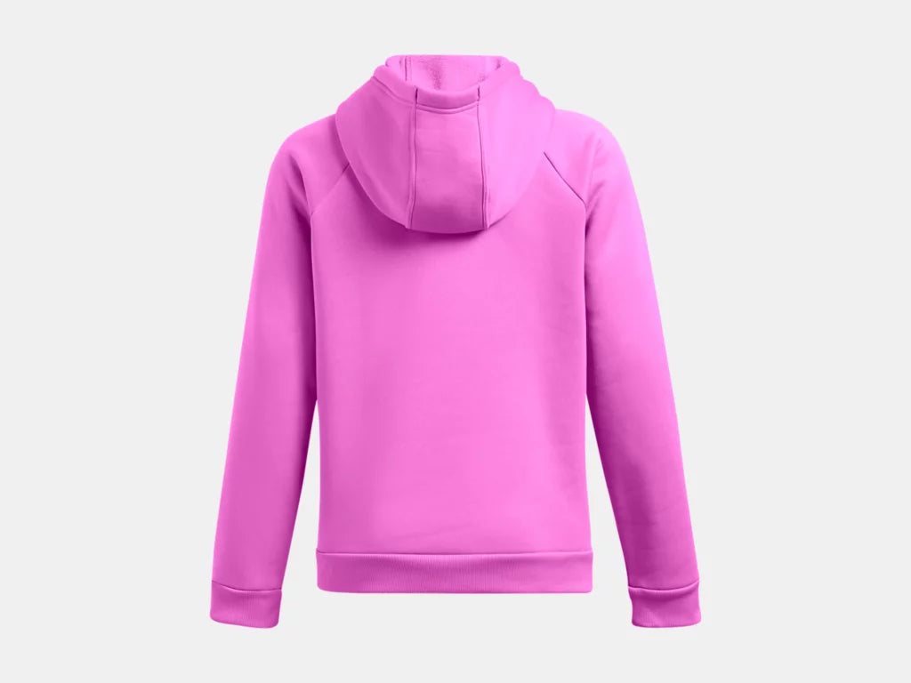 UA Armour Fleece Hoodie W Vivid Magenta