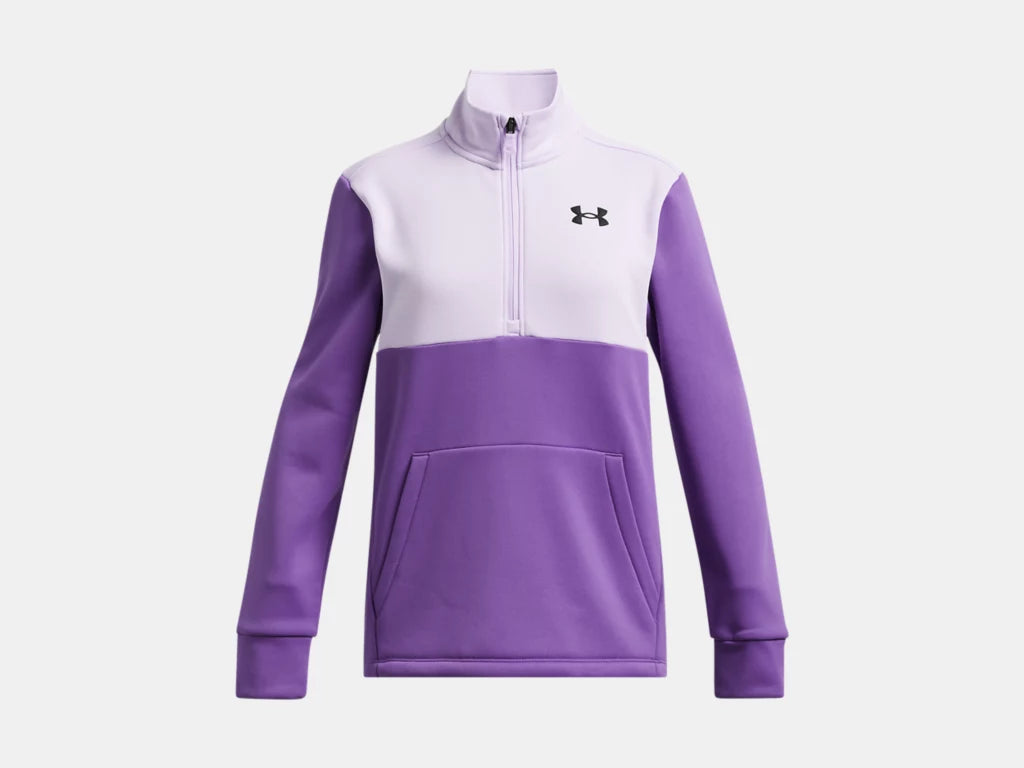 UA Armour Fleece 1/2 Zip K Salt Purple