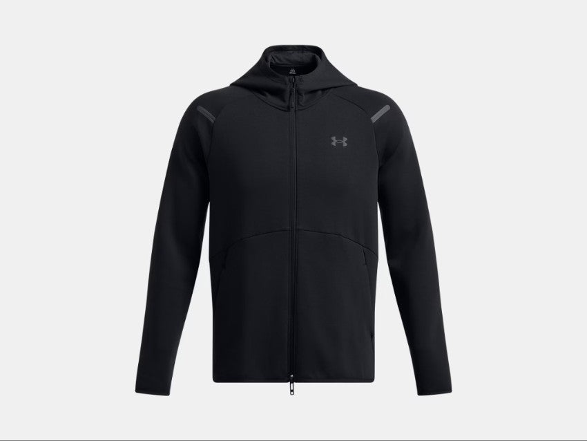 UA Unstoppable Fleece Full-Zip Hoodie M Black