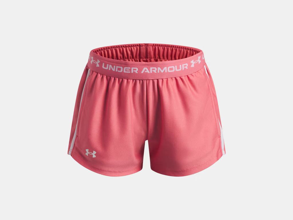 UA Tech™ Play Up Girls' Shorts Bittersweet Pink