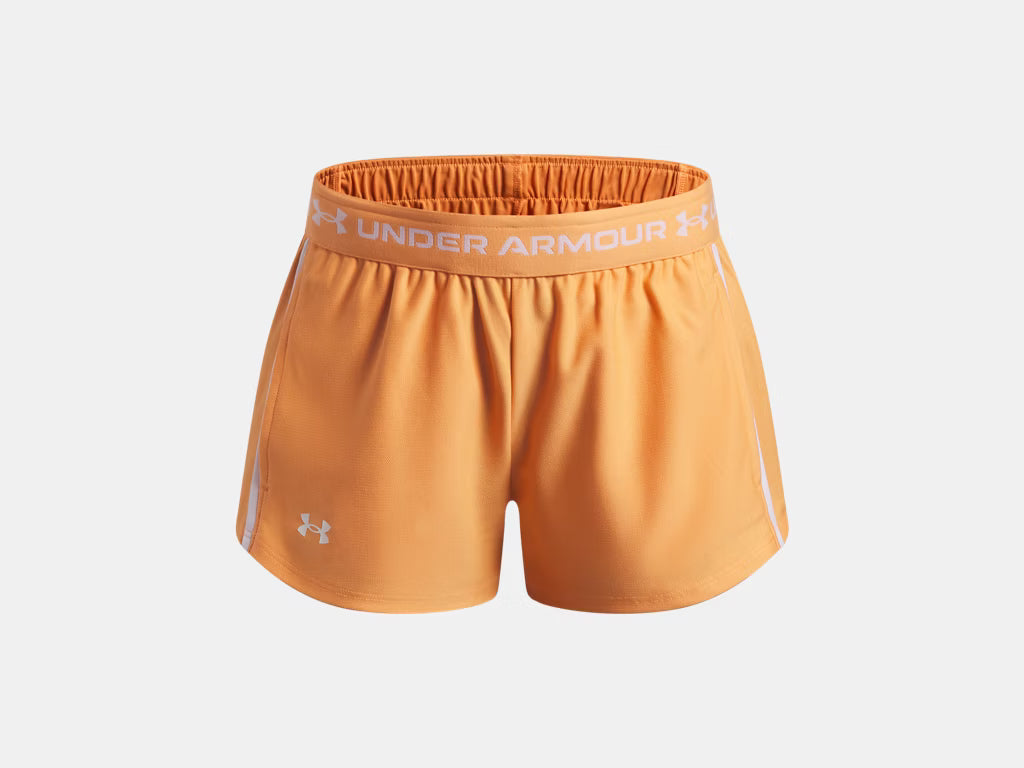 UA Tech™ Play Up Girls' Shorts Orange Bloc