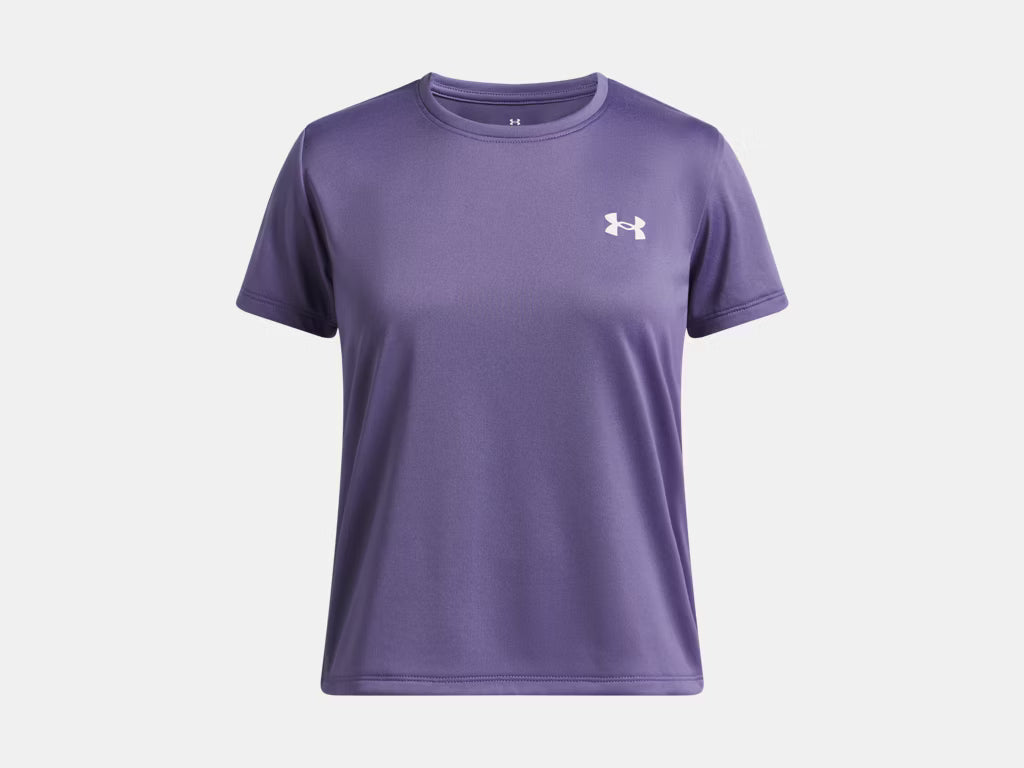 UA Tech™ Girls' Short Sleeve Purple LUXE