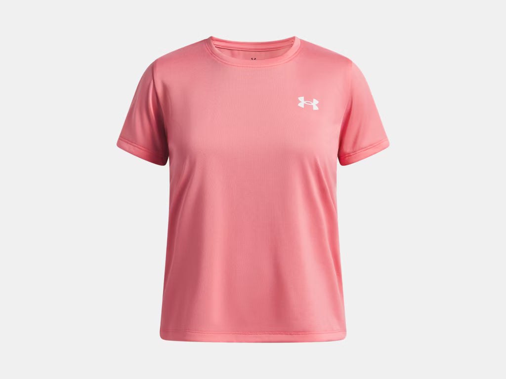 UA Tech™ Girls' Short Sleeve Bittersweet Pink