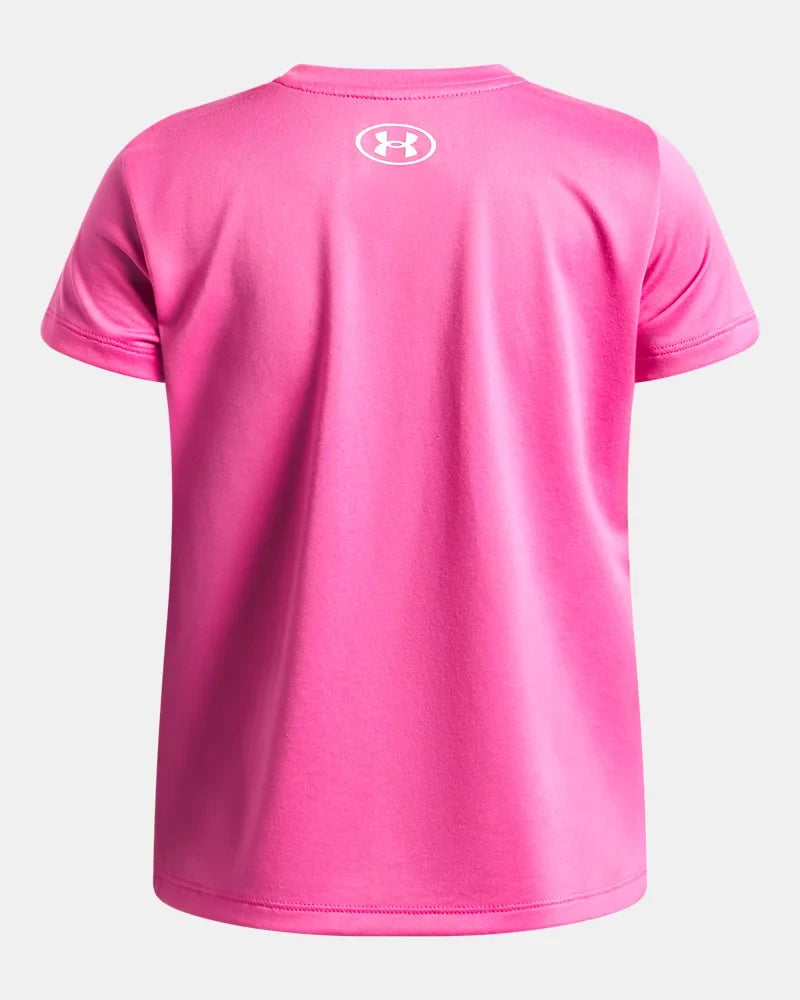UA Tech™ Girls' Short Sleeve Pink