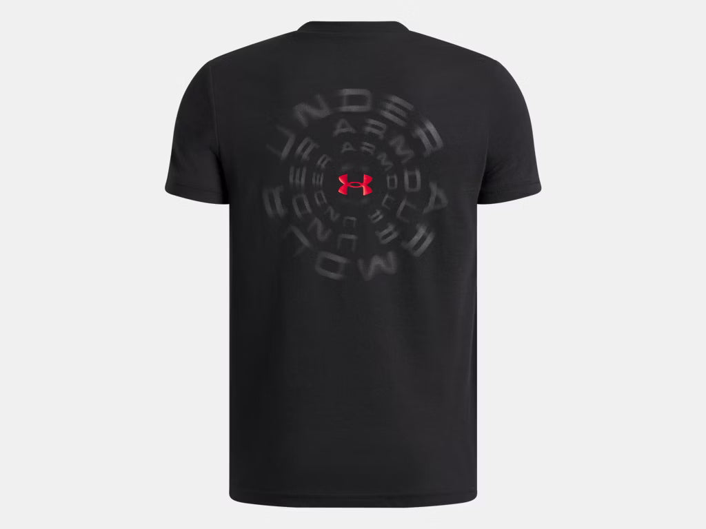 UA Woodmark SS Tee K Black/Red