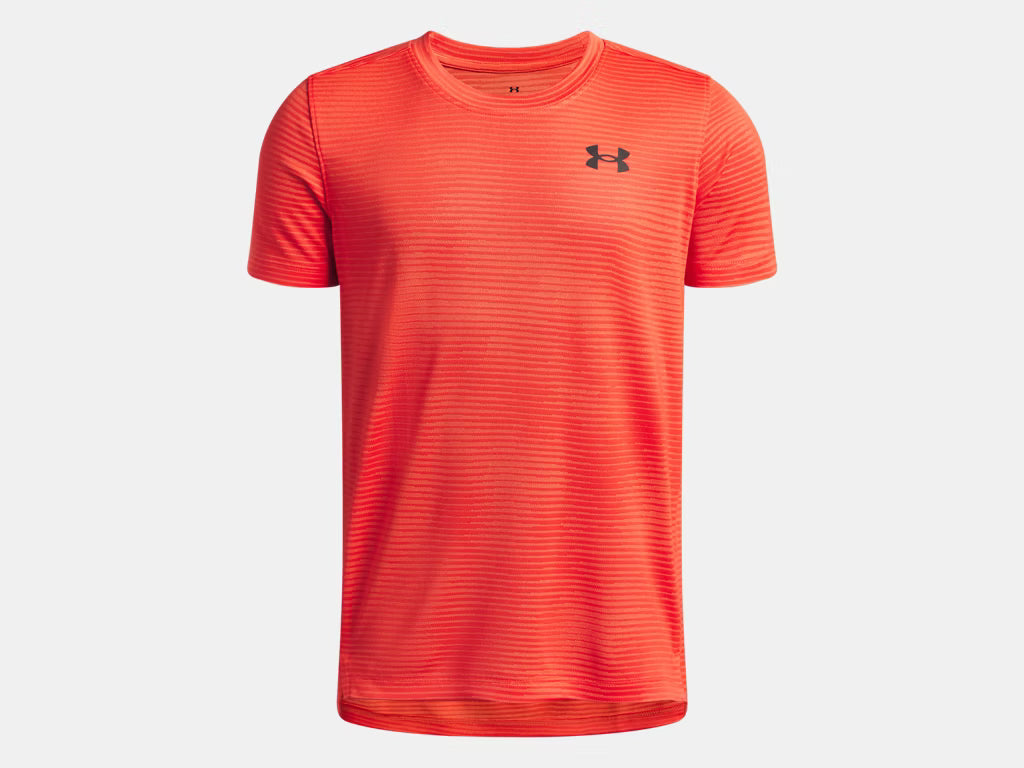 UA Tech™ Vent Jacquard SS K Venom Red