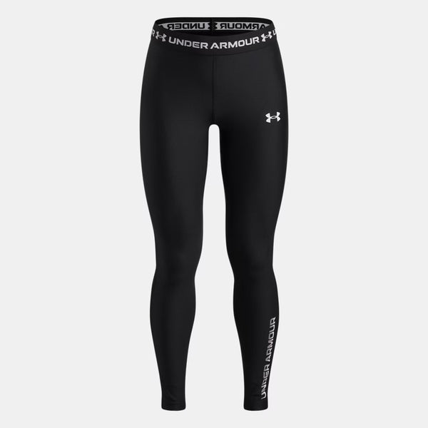 UA HeatGear® Graphic Girls' Leggings Black