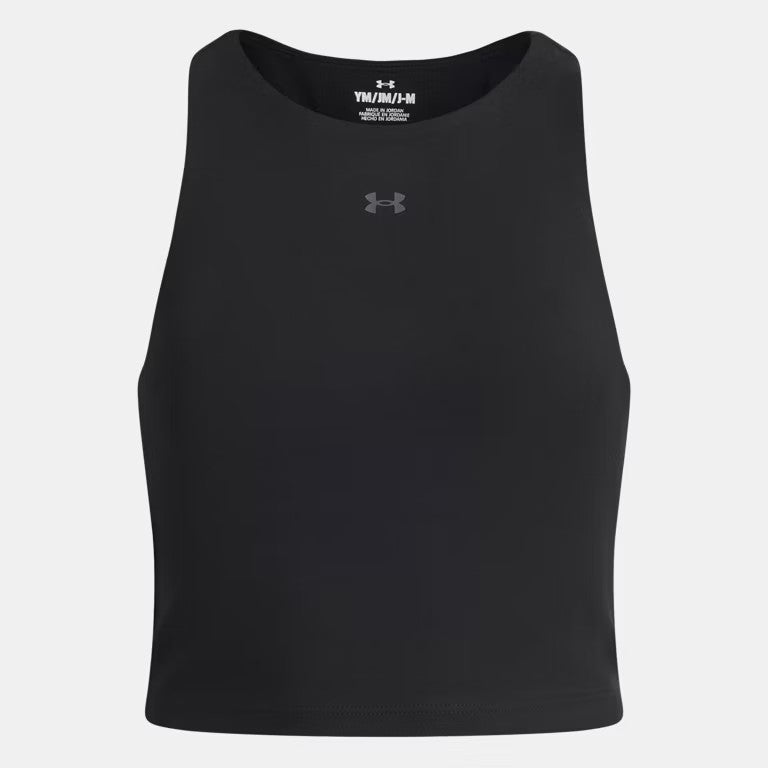 UA Motion Girls' Tank W Black