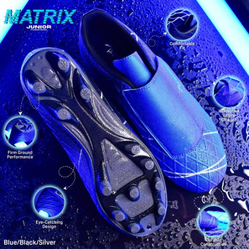 Precision Matrix Football Boots FG JNR Black/Blue