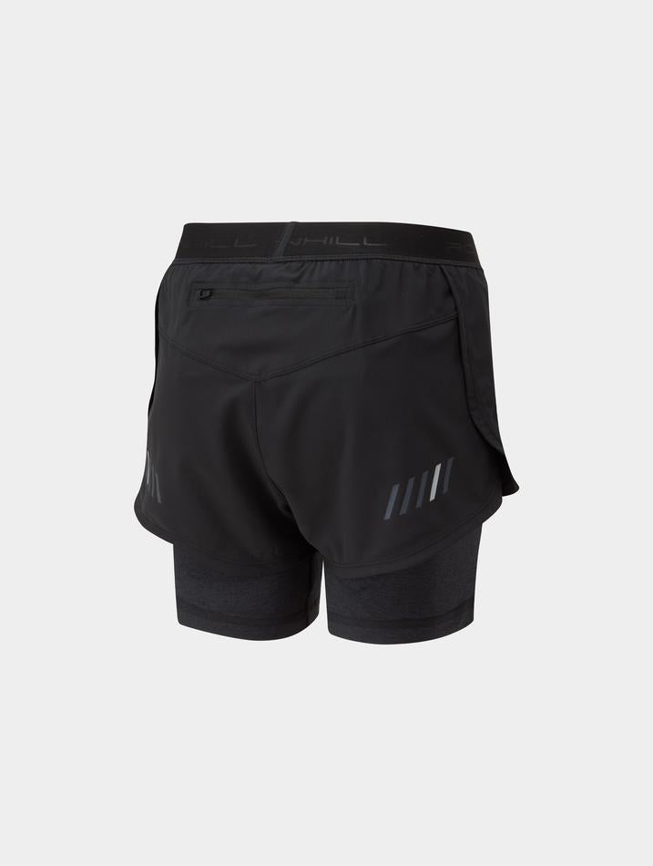 Ronhill Tech Twin Shorts W Black/Grey