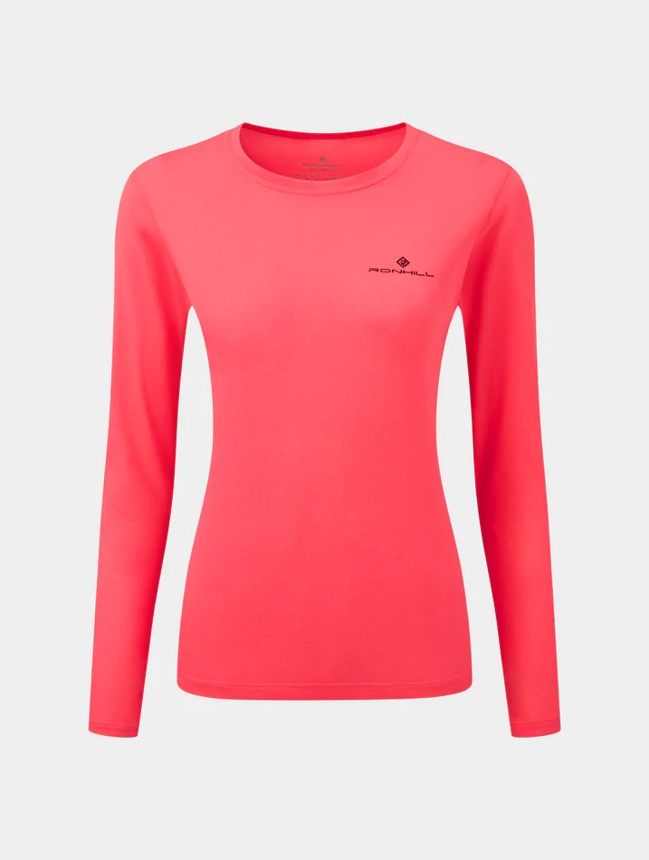 Ronhill Long Sleeve Core T-Shirt W Pink