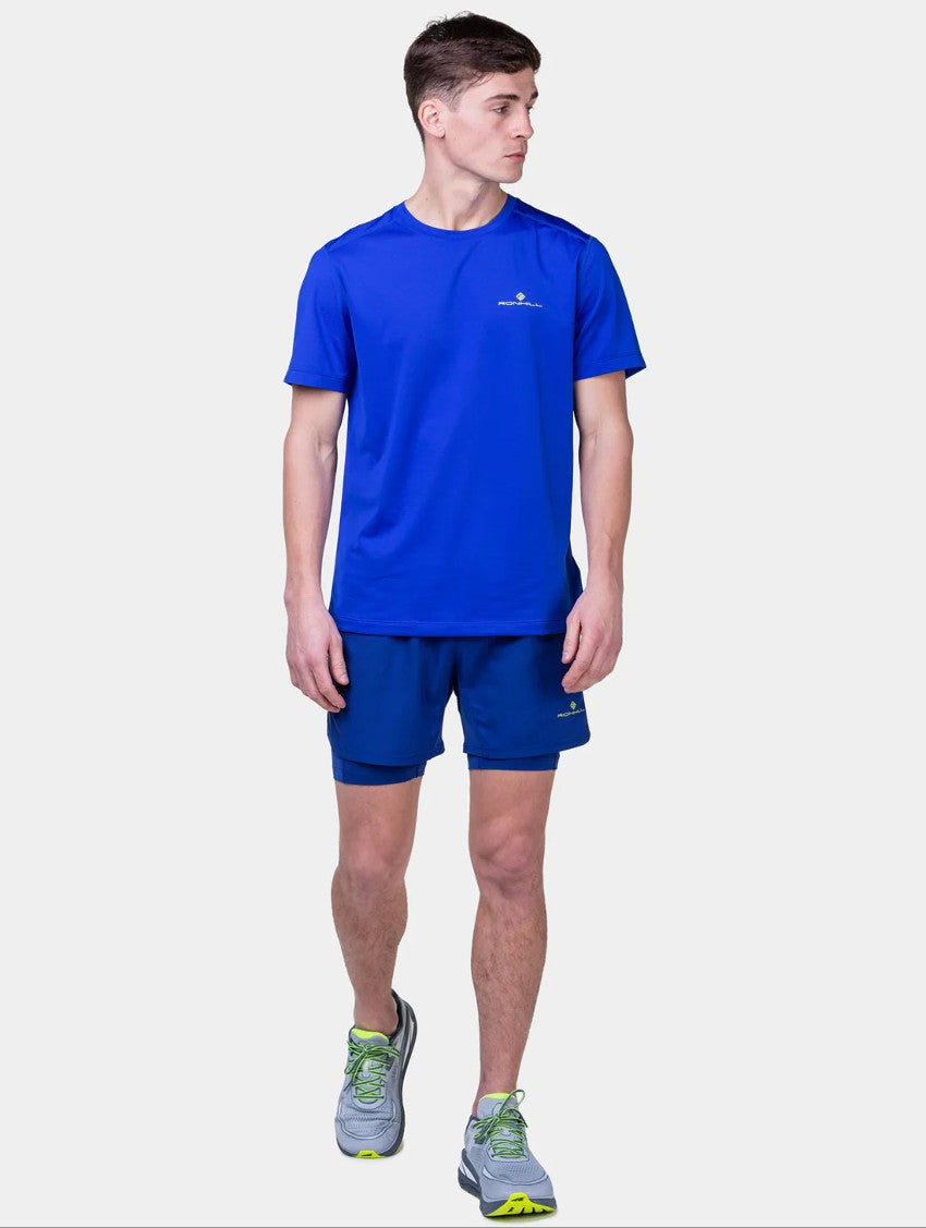 Ronhill Tech SS Tee M Blue/Yellow