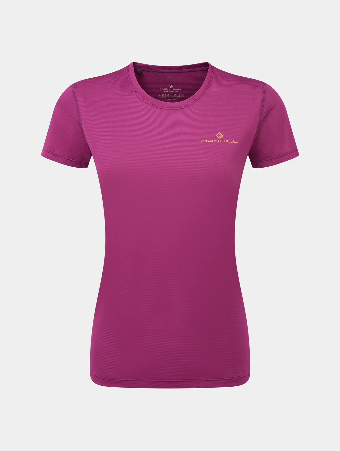 Ronhill Tech Short Sleeve T-Shirt W Blackcurrant / Mango